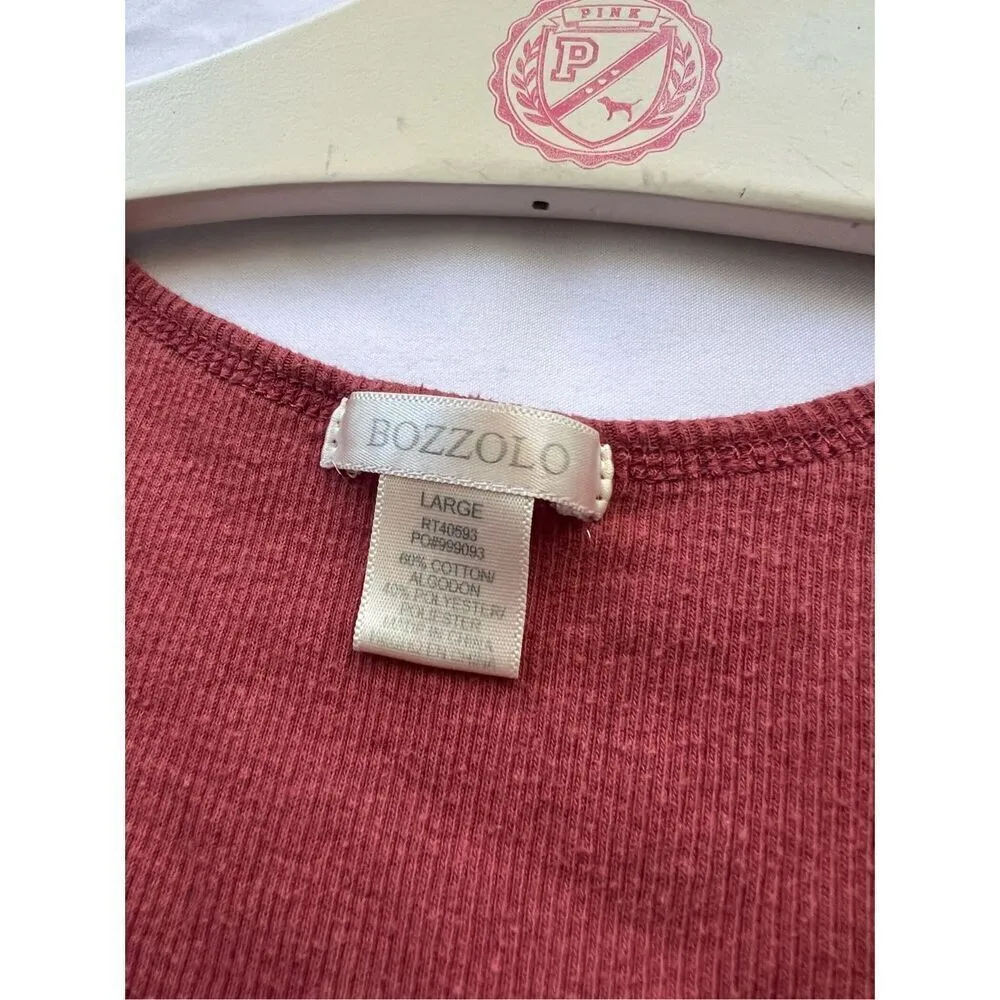 Bozzolo Red Crop Tank Top Woman’s Size Large - Image 3
