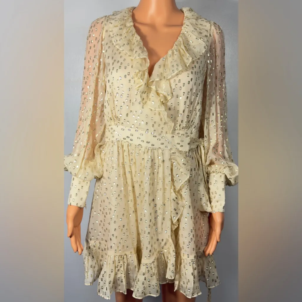 Zimmermann Cream Long Sleeve Dress - Image 2