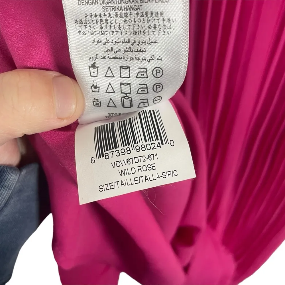 BCBGeneration Pleated Popover Mini Dress in Pink Size S - Image 14