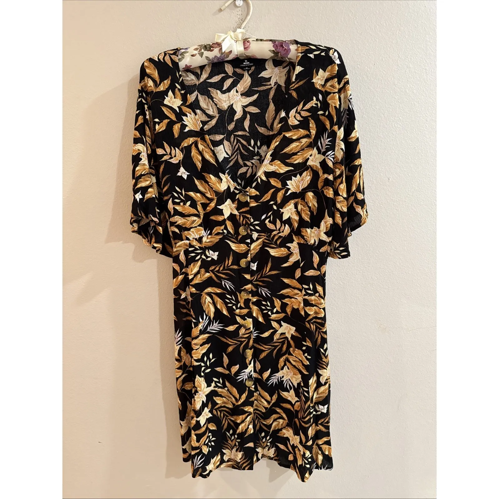 Rip Curl La Isla Button Through Dress NEW Cover up - Image 4