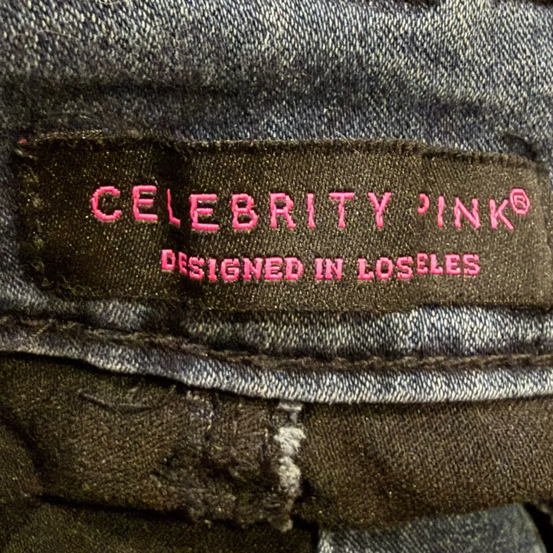 Celebrity Pink Y2K VTG Dark Blue A-Line Mini Skirt w/ Buttons / 7 Juniors / EUC - Image 9