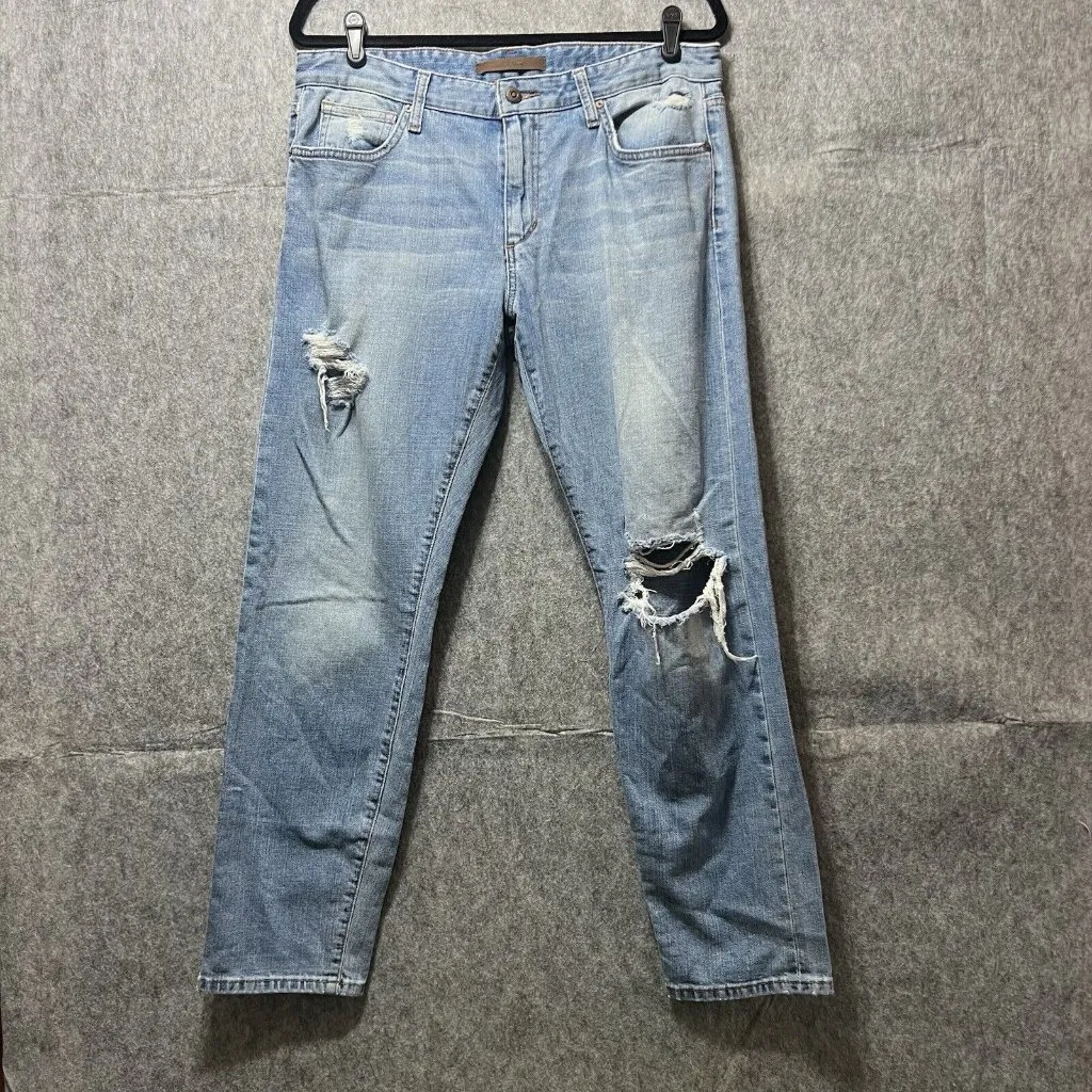 Joes Jeans Women 30 Billie Ankle Distressed Ripped Light‎ Wash Mid Rise Faded - Image 8