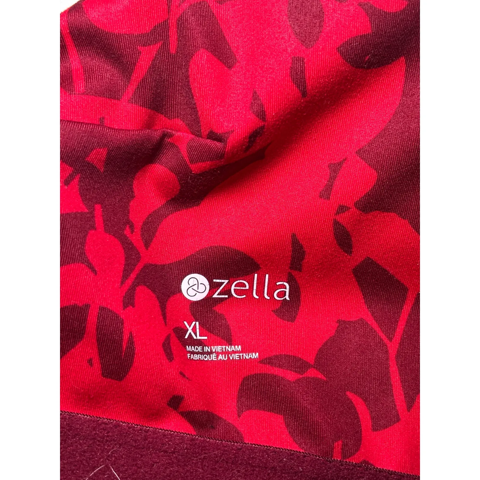 Zella Longline Sports Bra Top size XL Red Athleisure Athletic Workout Running - Image 6