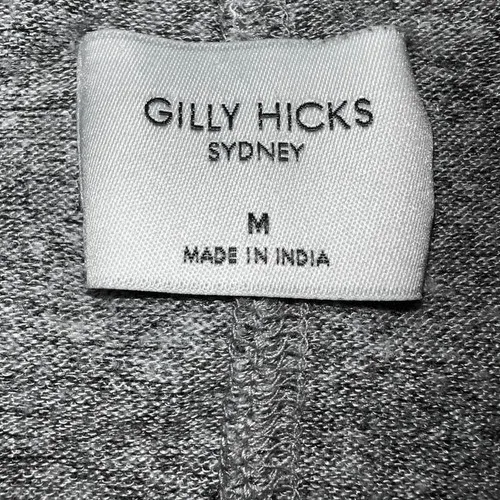 GILLY HICKS Light Gray Embroidered Sleeve L/S Lightweight Sweater‎ EUC Size M - Image 7