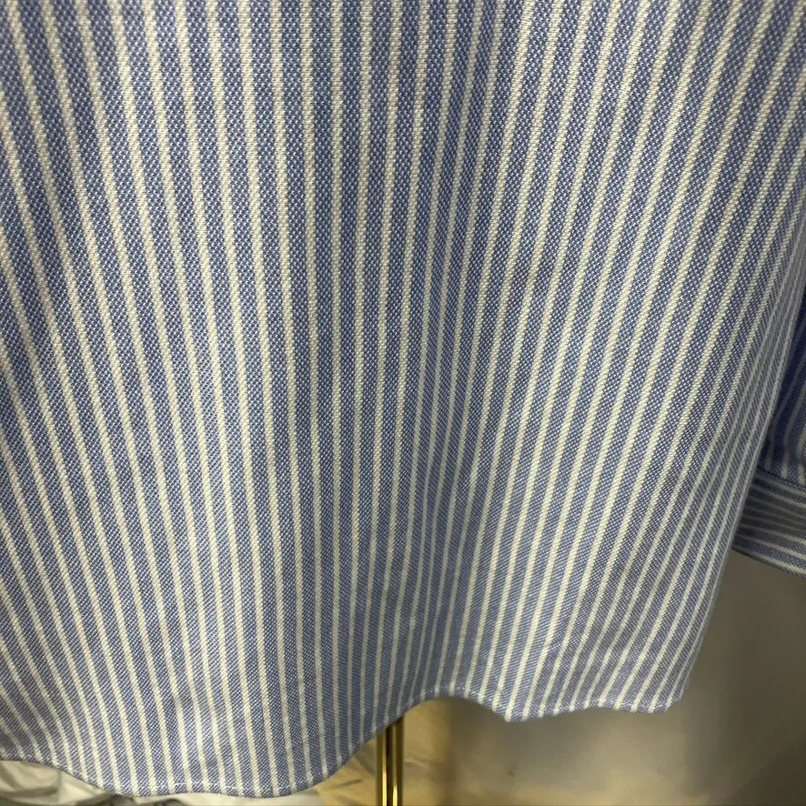 Charter Club Striped 100% Cotton Button Up Shirt Womens 1X Soft Preppy‎ Coastal - Image 9