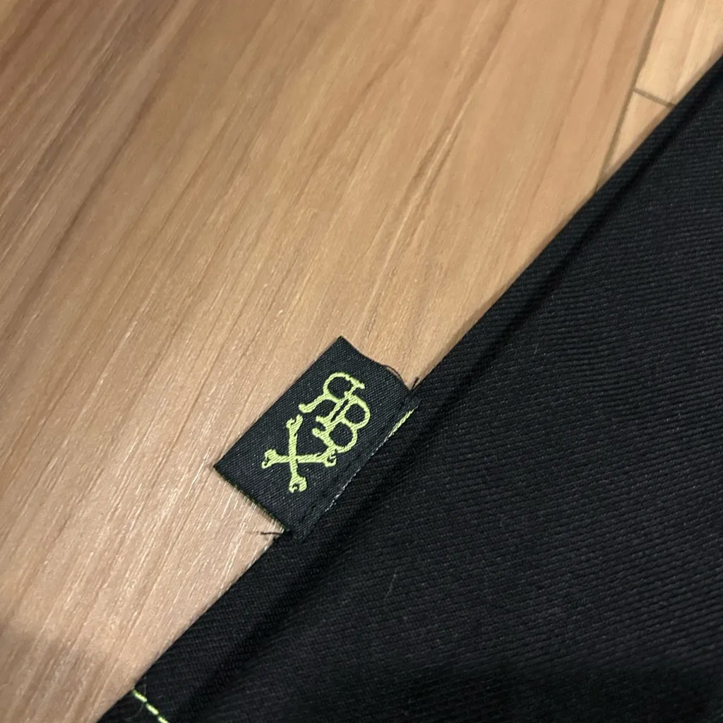 Tripp Royal Bones Black/Green Lace-Up Women's Mini Skirt Size Medium - Image 2