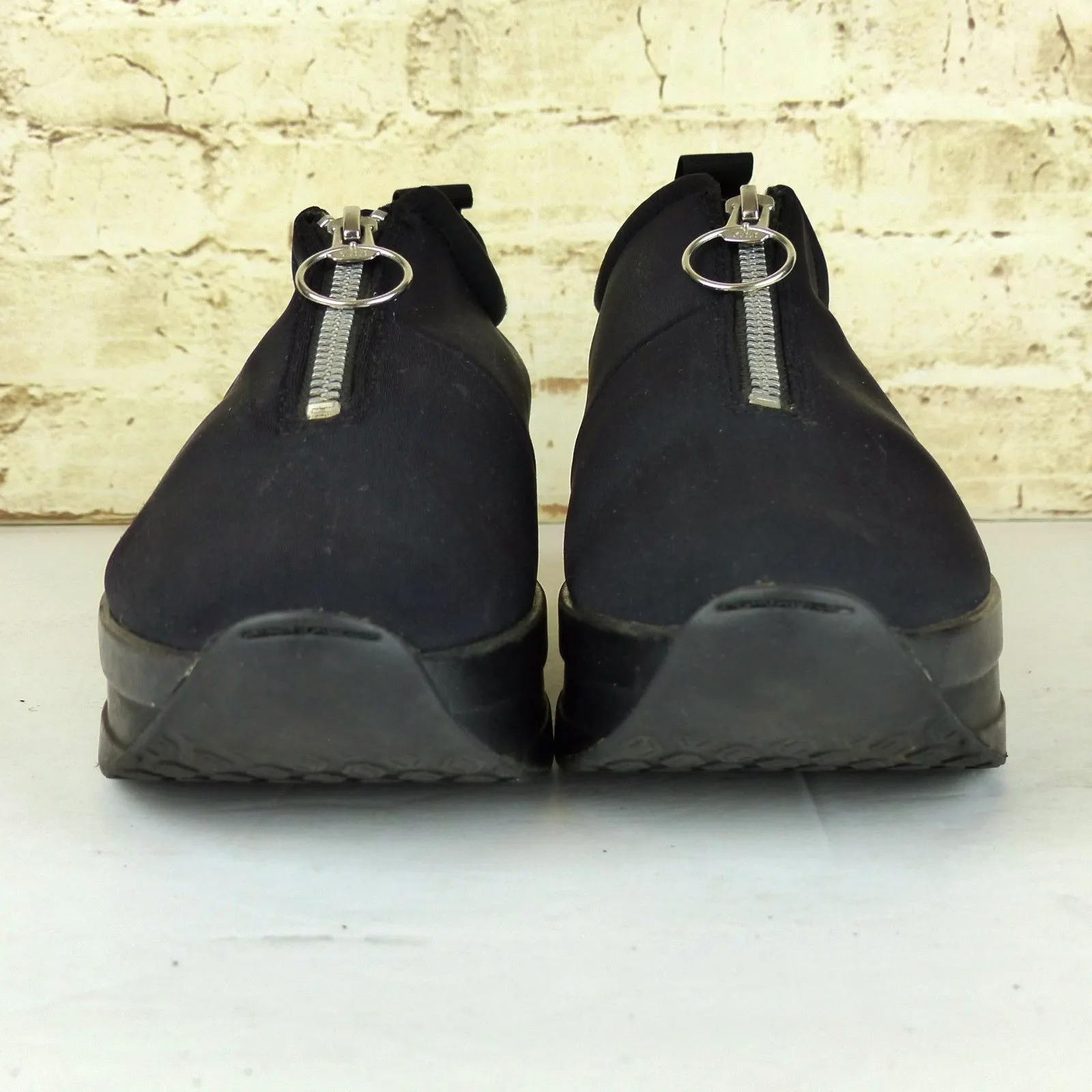 Vagabond Platform Sneakers Womens 38 8 Black Neoprene Casey Sister Zip Techwear - Image 5