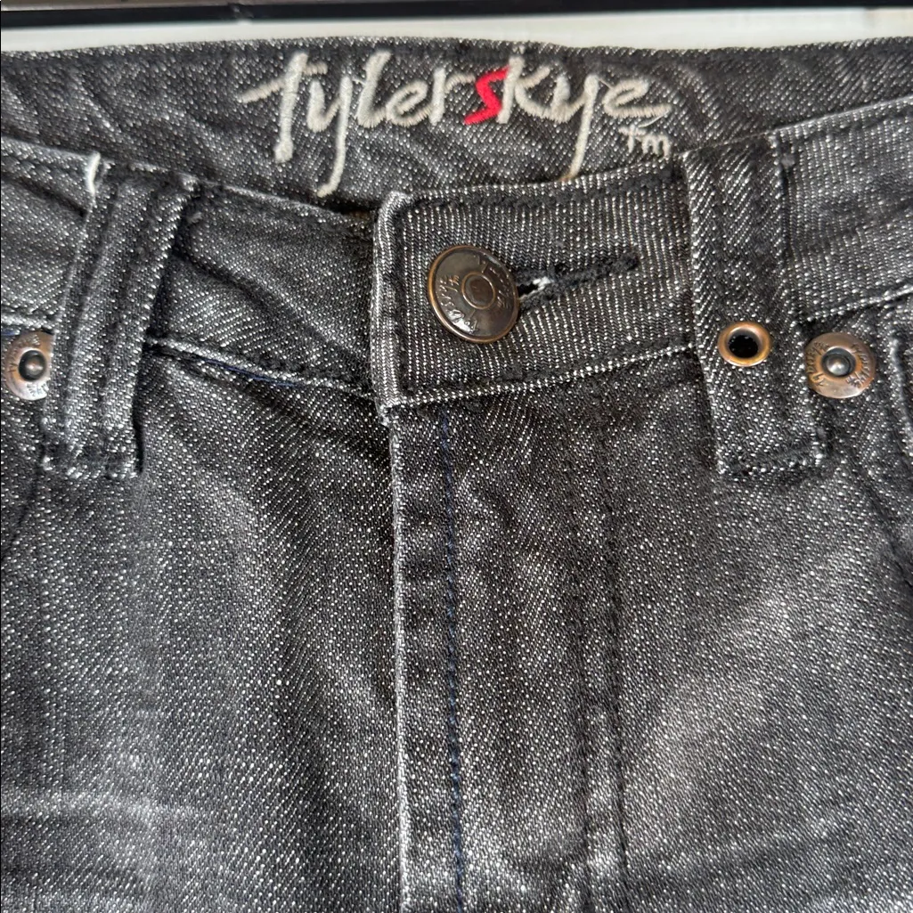 Tyler Skye London Denim Black Bootcut Jeans Size 30 EUC #5973 - Image 4