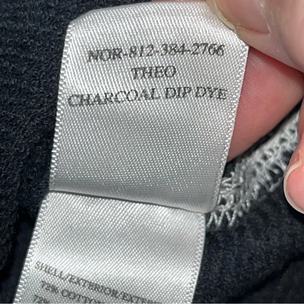 Rails‎ Theo Charcoal Dip Dye Sweatshirt Womens Size Large Black White NEW *FLAW - Image 5