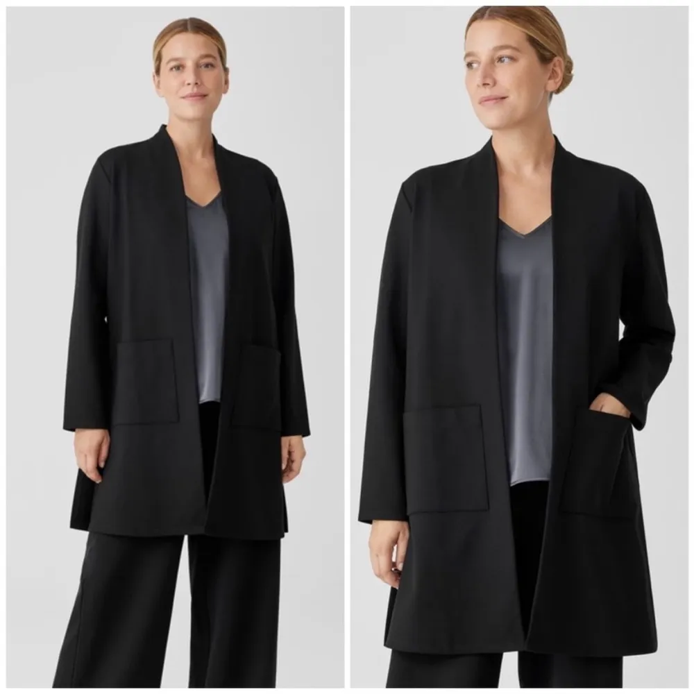 Eileen Fisher V neck long jacket NWT - Image 3