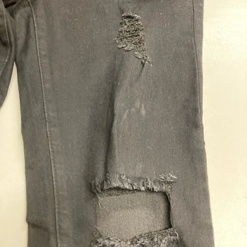 ZU:M Denim Collection, Women’s (JR’s)Distressed with holes jeans,Black, Size 5, Black - Image 4