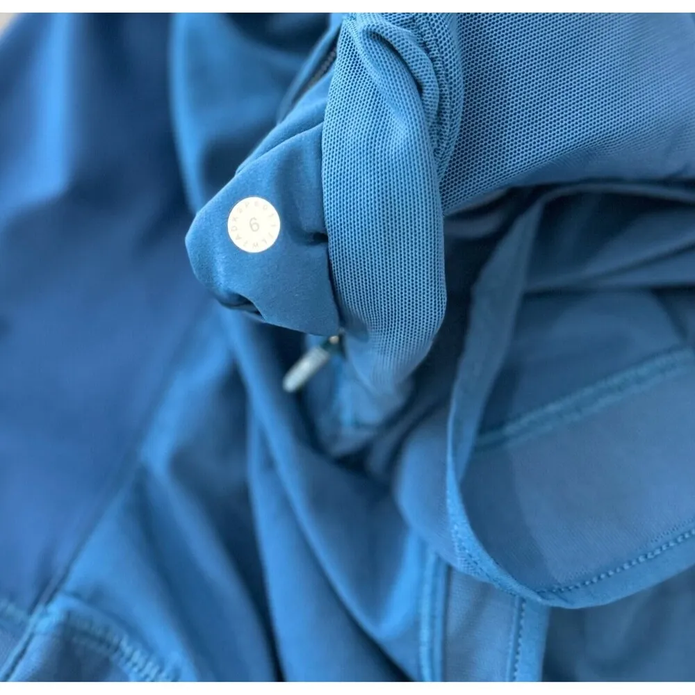 Lululemon Womens Shorts Blue Mind Over Miles Elastic Waist Pull On Athletic 6 - Image 8