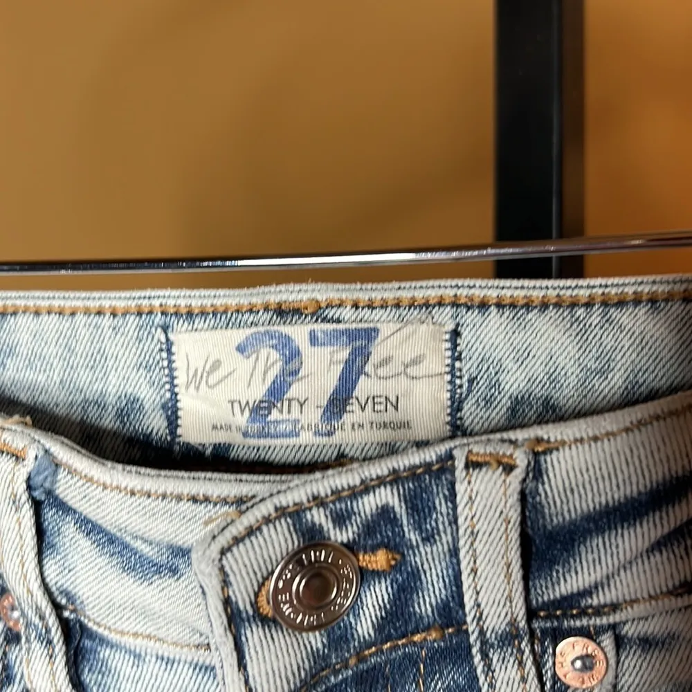 NWT Free People Raw High-Rise Jegging Skinny Jean Acid Wash Indigo Size 27 - Image 9