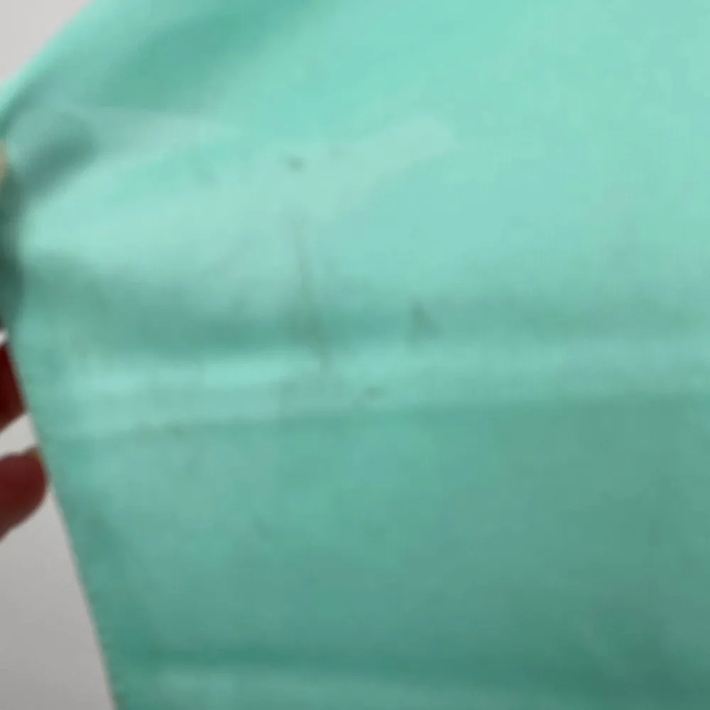 Vintage 70s Pleated Maxi Dress w Sheer Cape Mint Green Tie Spaghetti Strap Small - Image 16