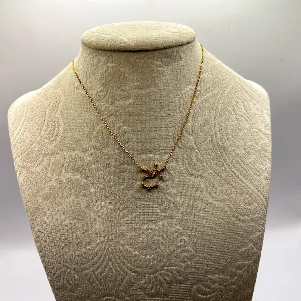 Sagittarius The Archer Zodiac Goldtone Necklace with Rhinestones Nov 22 - Image 10