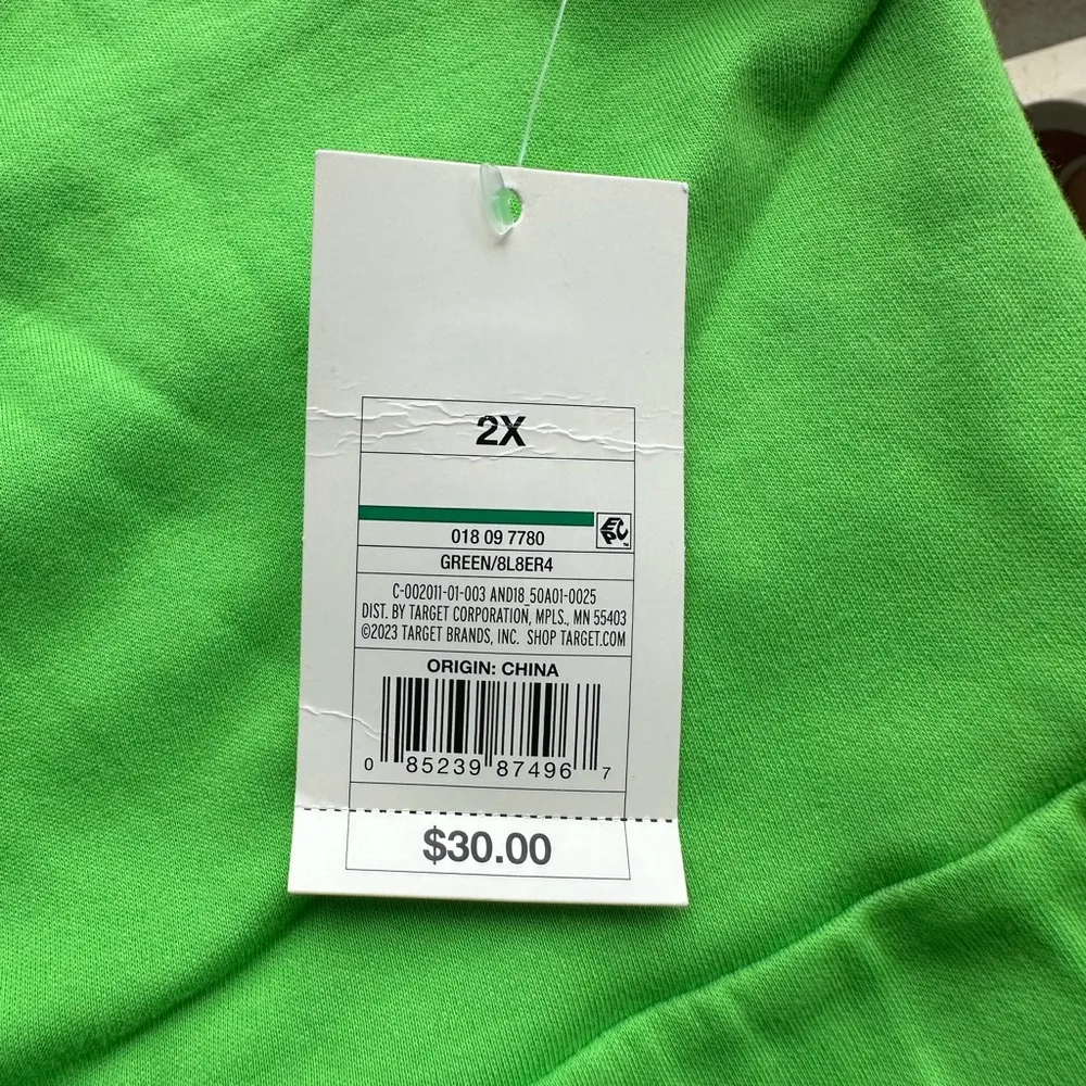 A New Day Knit Ballet Keyhole Twist Sleeveless Midi Dress in Green Size 2X NWT - Image 4