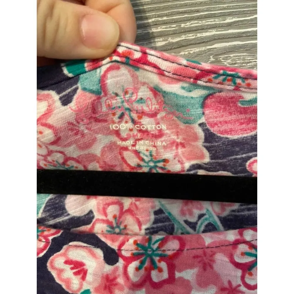 Lilly Pulitzer somerset‎ dress size small cotton Japaneese cherry blossom - Image 2
