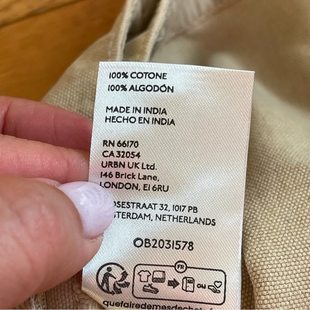 FREE PEOPLE All Yours Micro Mini Shorts Khaki Neutral Brown Utility Cargo Sz 8 - Image 14