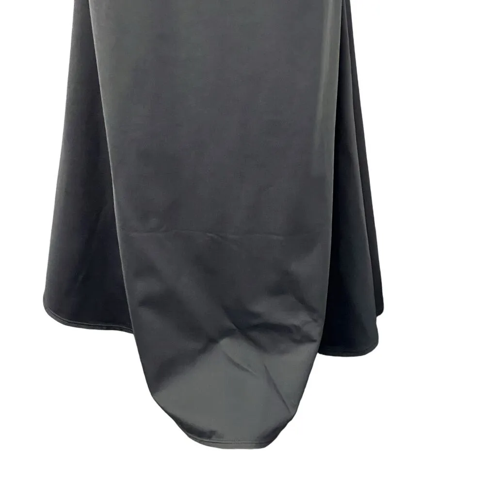 Halara Womens Size Large V Neck Mermaid Maxi Dress Black Adjustable Straps NWOT - Image 7