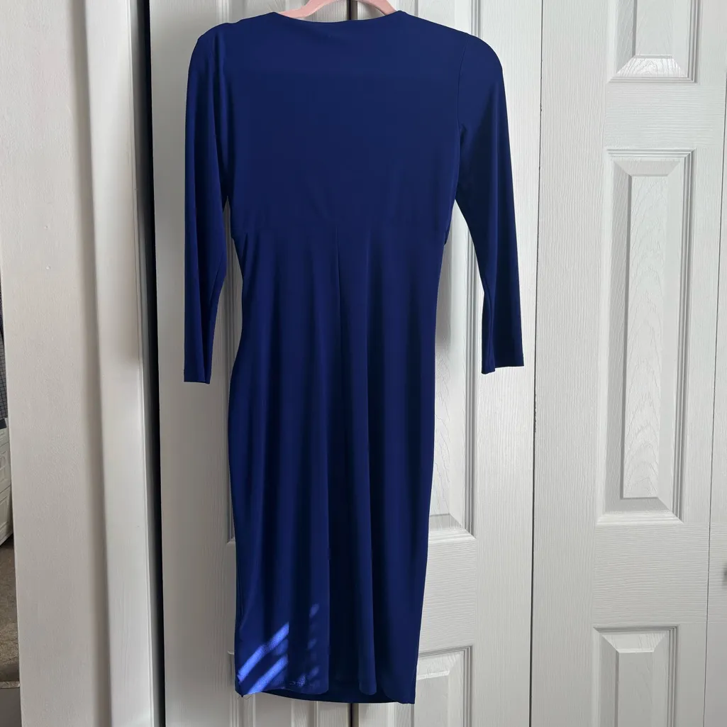 Ralph Lauren Purple Wrap Dress | Size 2 | Ruched & Flattering - Image 6