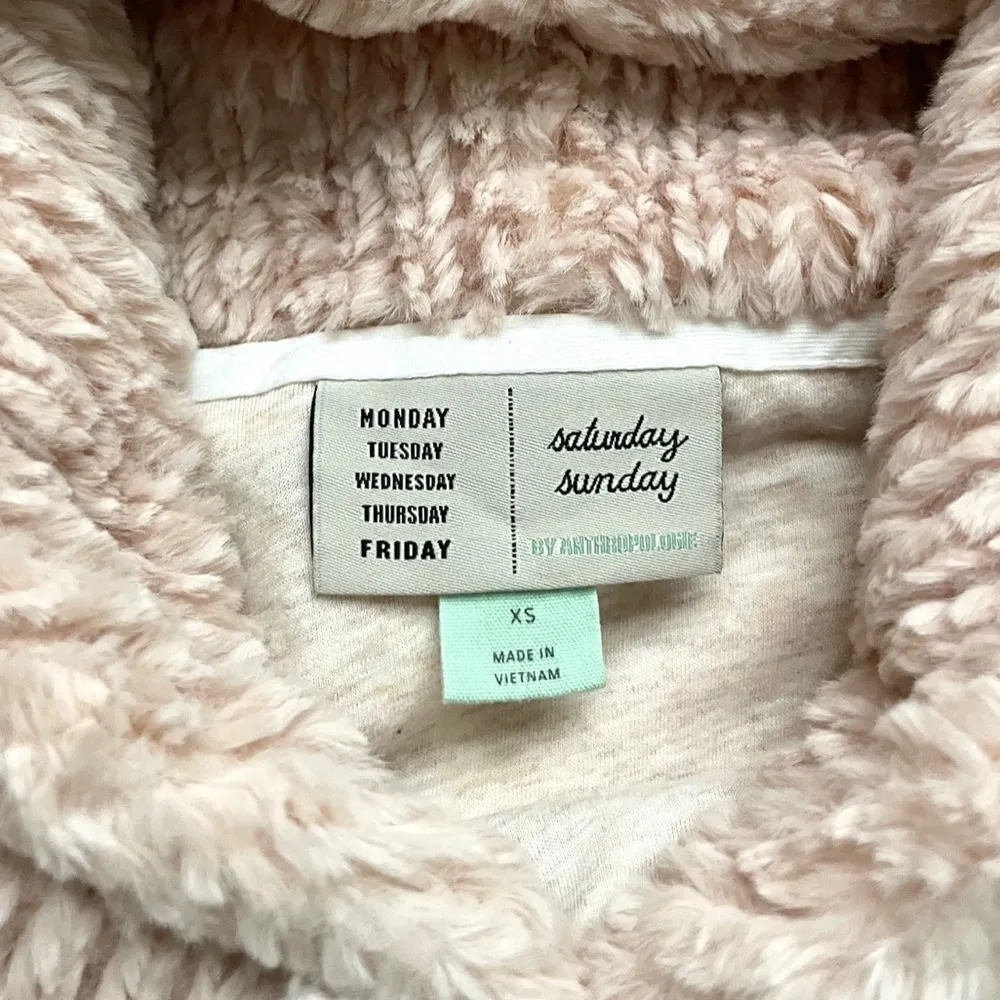Anthropologie Saturday Sunday Nanette Sherpa Hoodie - Image 4