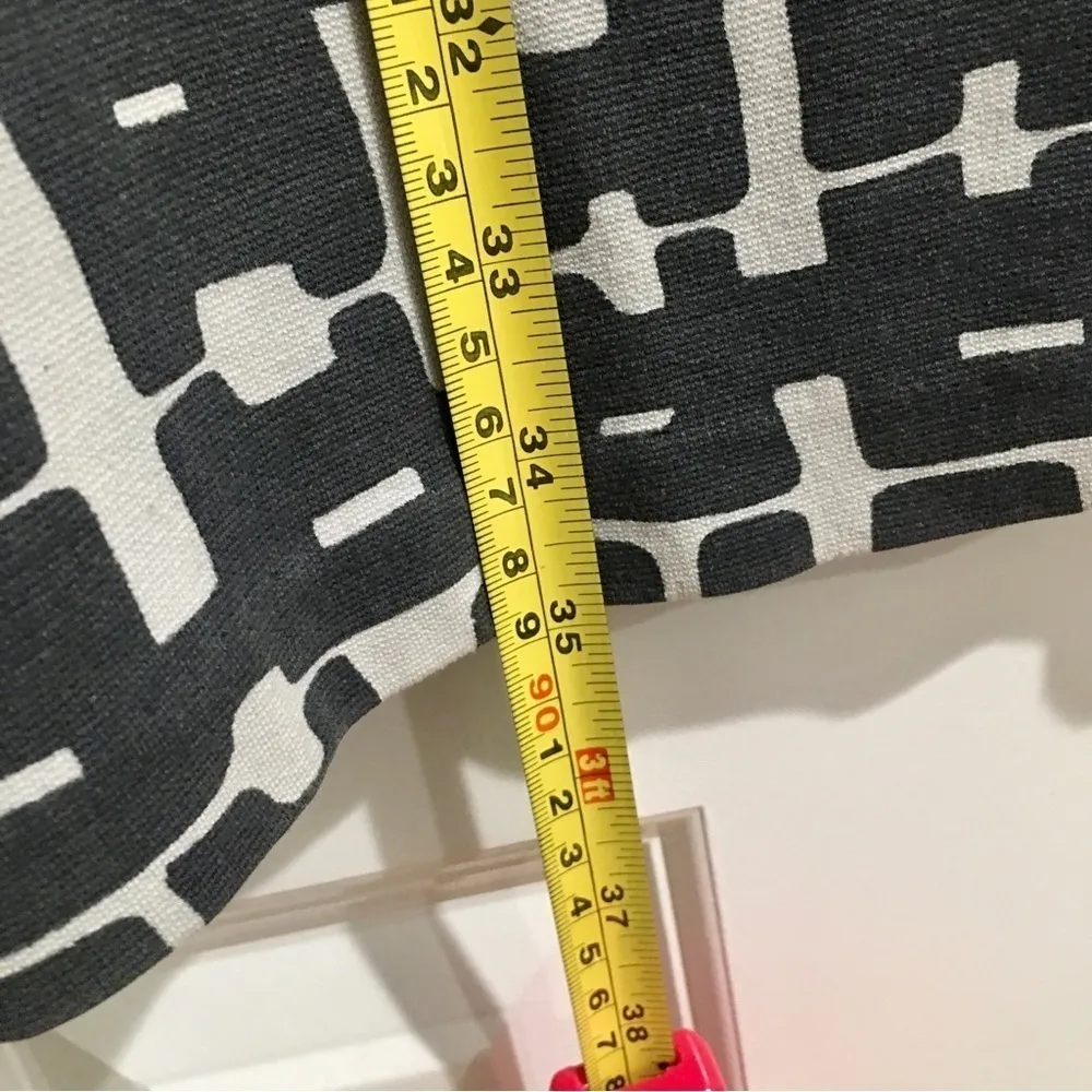 Banana Republic Abstract Print Dress, Gray, White, Neutrals, Size 4 - Image 14