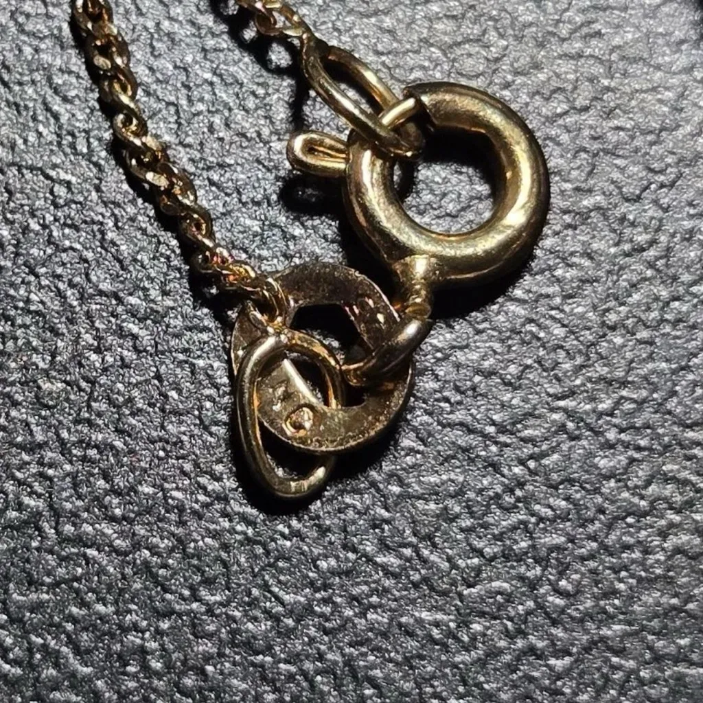 Elegant 925 Gold and ruby Pendant Necklace - Image 4