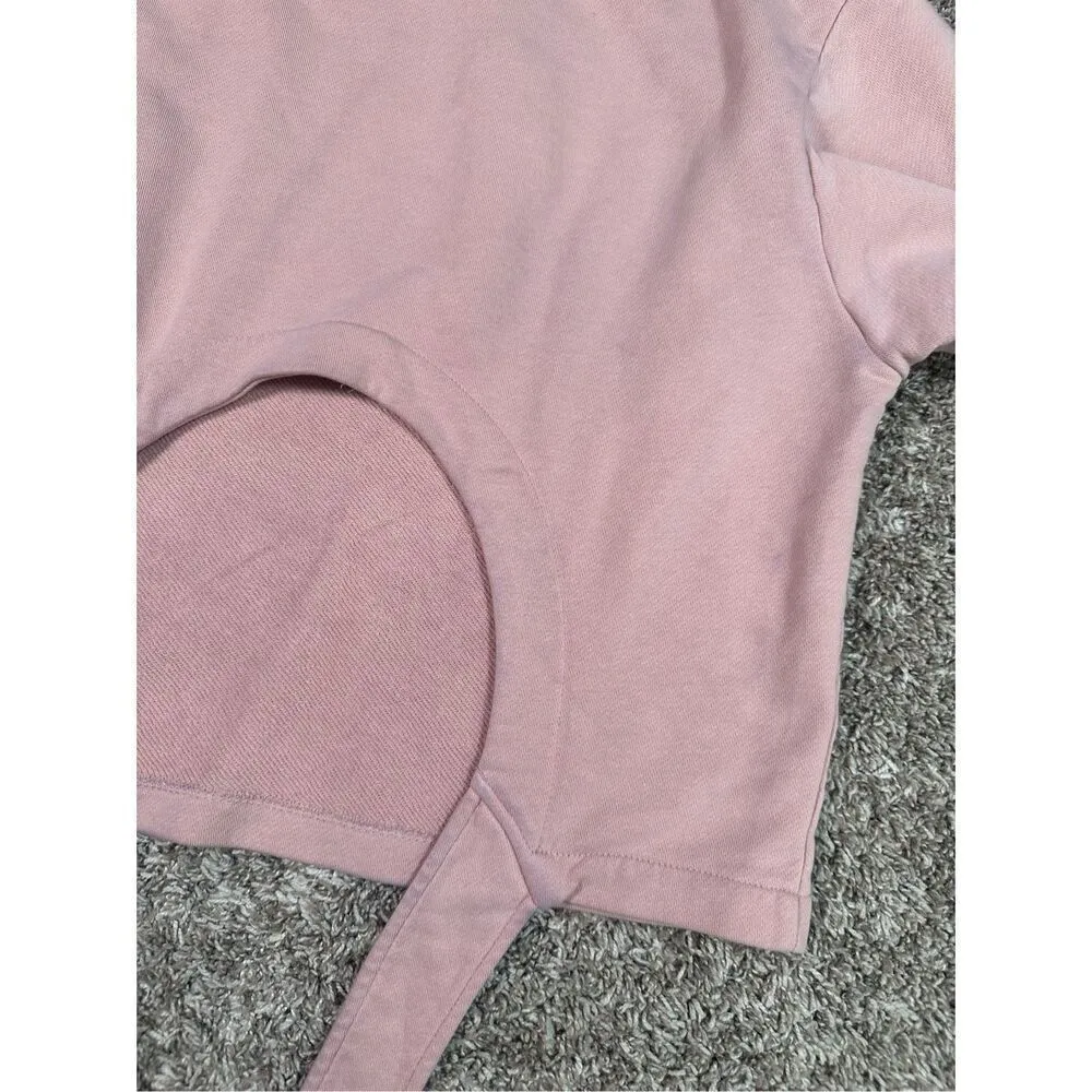 Varley Pink Weymouth Tie-back Cotton Pullover Crewneck Sweatshirt Athletic XS - Image 15