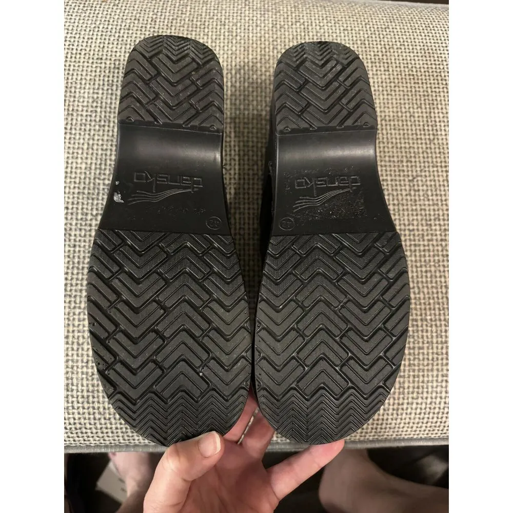 New dansko Professional Black Box LEATHER Women's Clog shoes‎ Sz 42/US 11.5-12 - Image 9