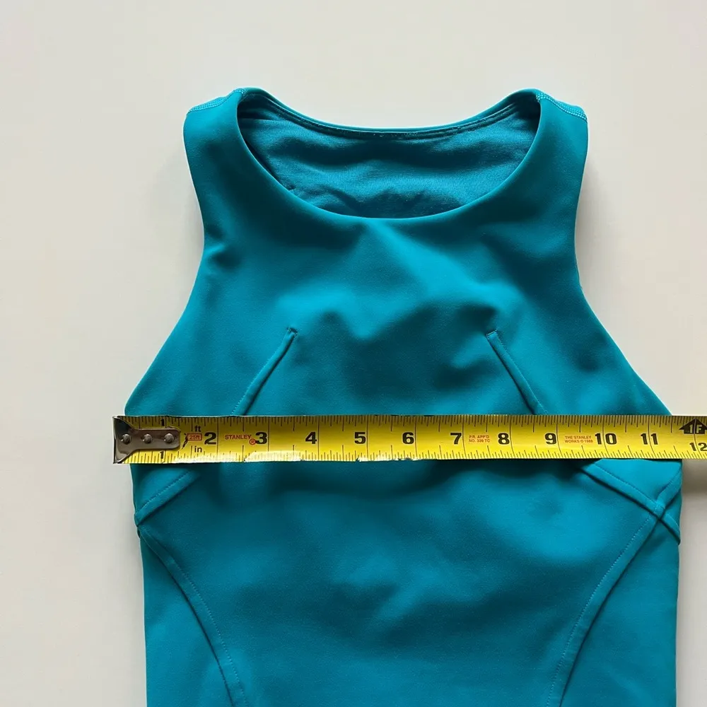 lululemon athletica Invigorate Training Tank Top Turquoise Tide -Size 0 - Image 3