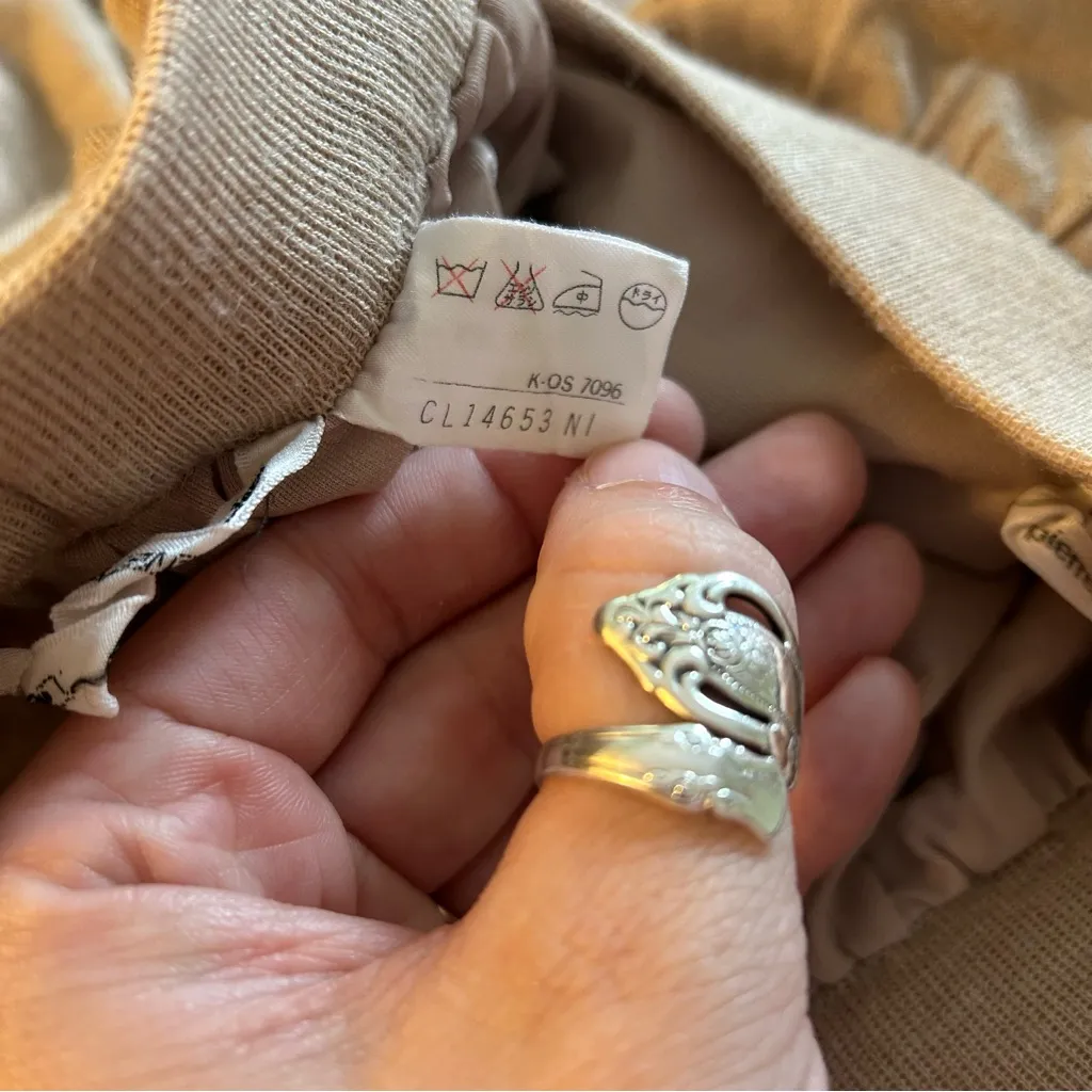 Pierre Cardin vintage beige A-line skirt fully lined size XS (vintage M) - Image 4