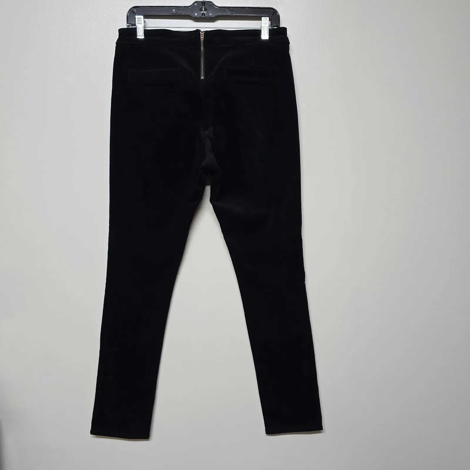 Veronica Beard‎ Pants Womens Jane Skinny Black Velvet Sailor Sz 31 - Image 4
