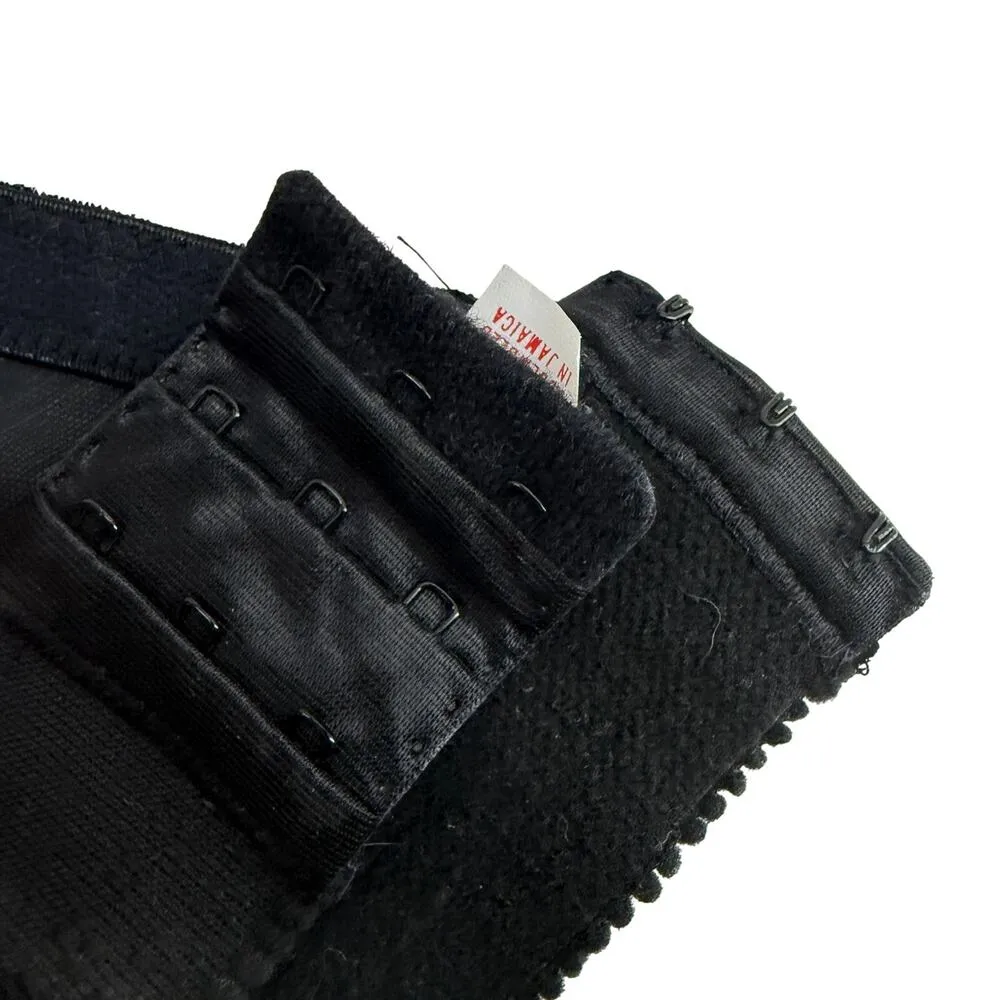 Vintage Backless by Smoothie Longline Bra Size 36B Black Corset Top Glam Rock - Image 6