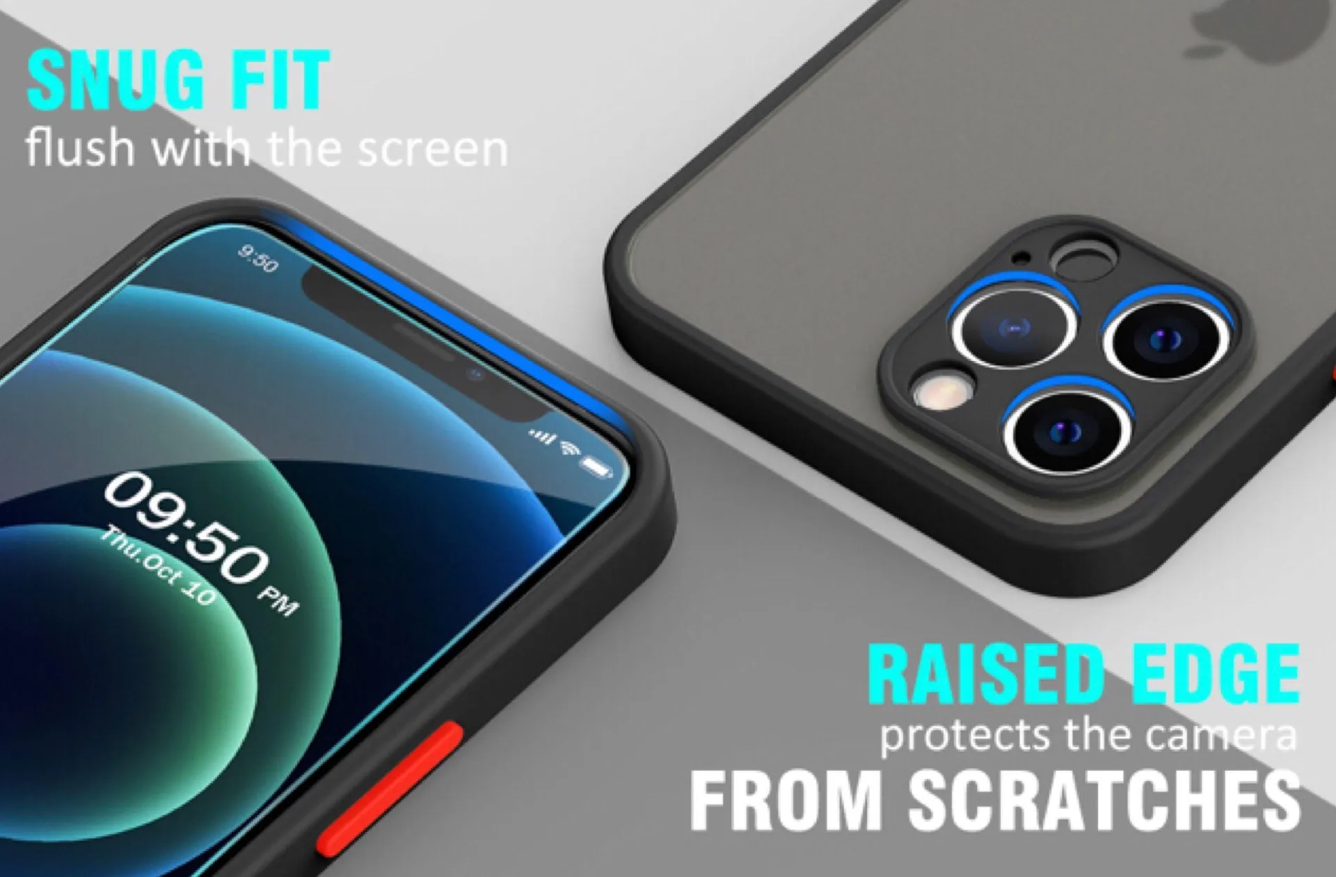 Ultra Slim Lightweight Protective iPhone 12 Pro Case Black - Image 9