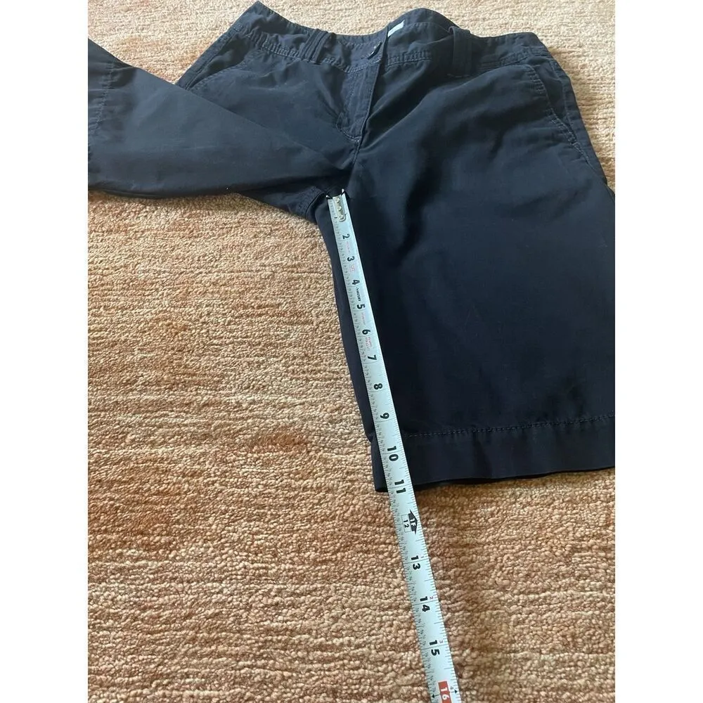 Ann Taylor LOFT Women’s Bermuda Shorts Black Size 4 Cotton Casual Made in India - Image 5