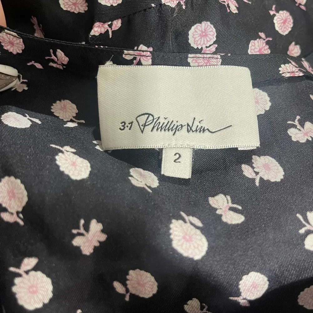 3.1 Phillip Lim Silk Asymmetrical Floral Dress sz2 - Image 7