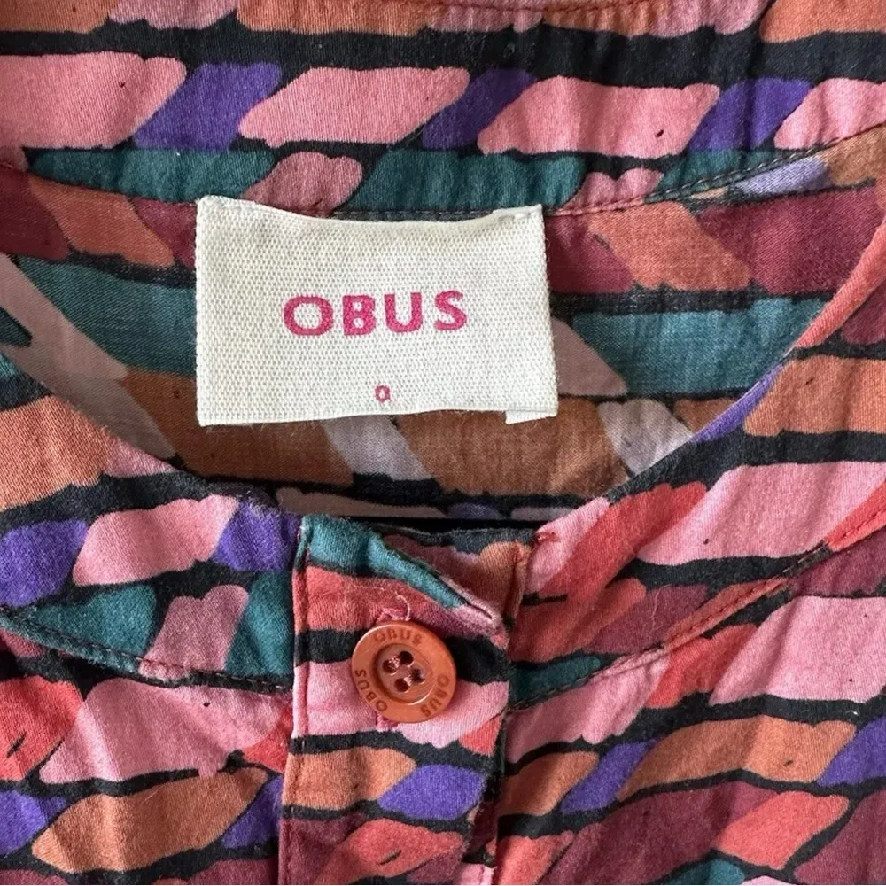 Obus Australia Graphic Print Blouse Size 0 Or Small - Image 2