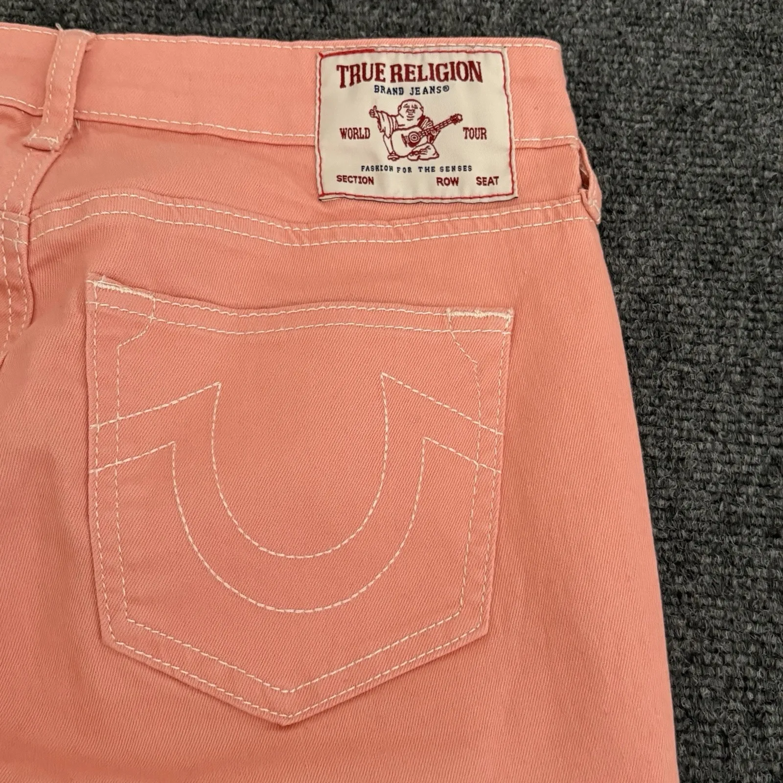 True Religion Jeans Womens 28x31 Coral Becca Mid Rise Bootcut Stretch Denim - Image 5