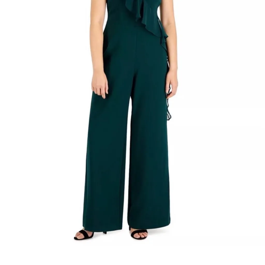 Asymmetric Ruffle Sleeveless Jumpsuit‎ - Image 9