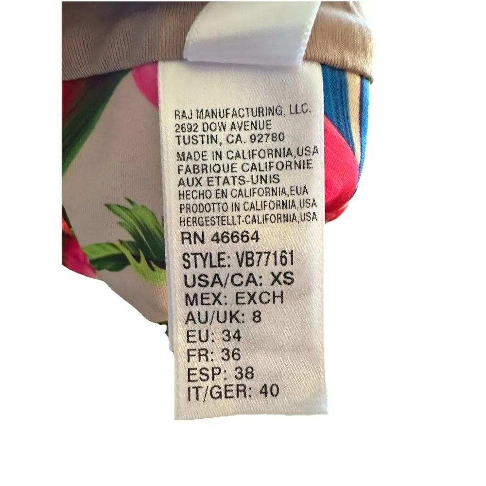 VYB Summer Feels Tropical Bikini Set Twisted Top Palm Print Hawaii Surf Y2K NWOT Size XS - Image 8