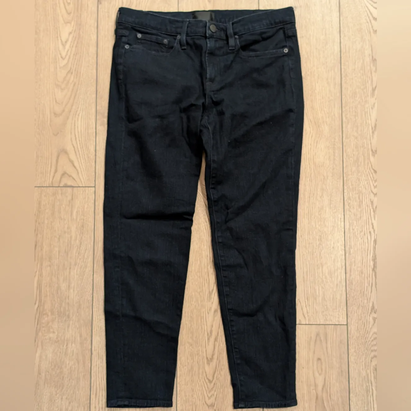 Vince Mason Womens 29 Jeans Relaxed Rolled $220 Dark Indigo Wash Skinny Crop Leg - Image 6