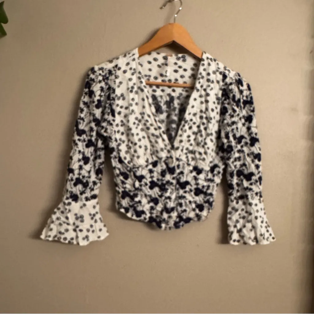 FREE PEOPLE Floral Blouse - Image 2