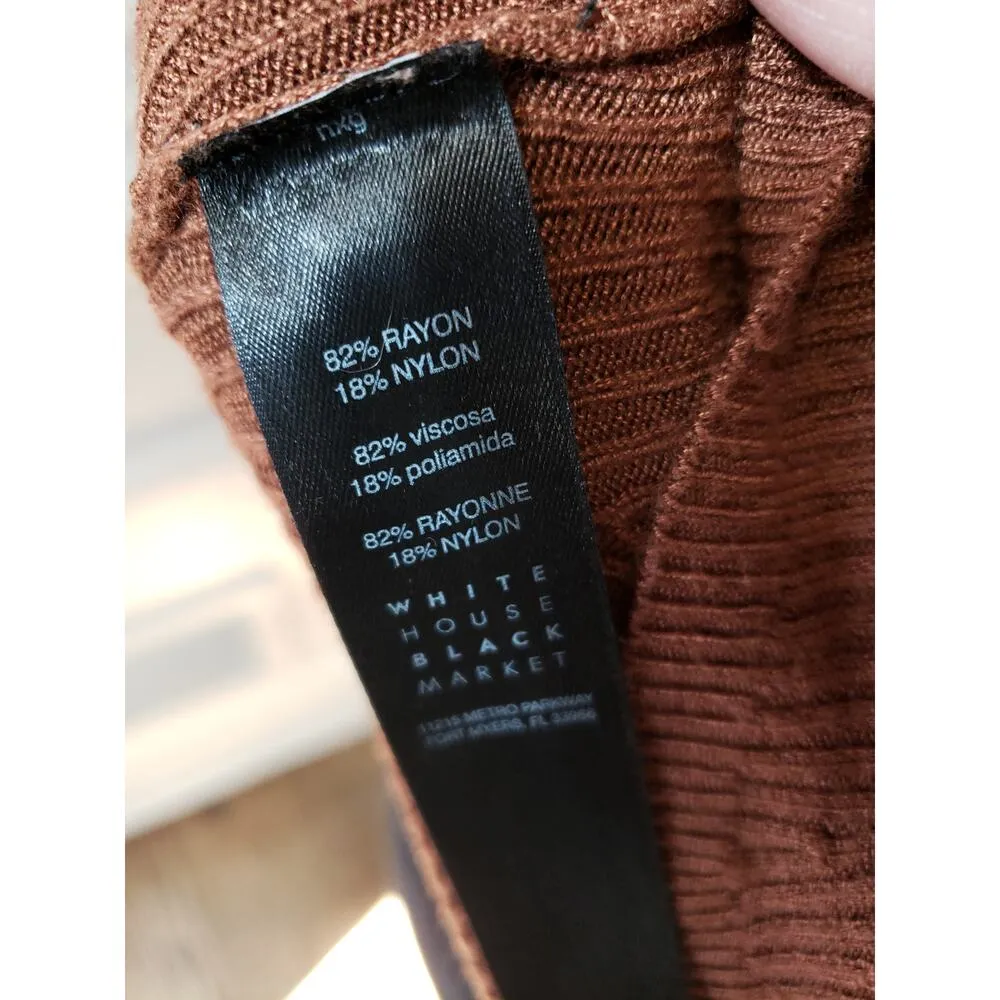 White House Black Market Sweater Women Medium Sleeveless Turtle Neck Pullover - Image 7