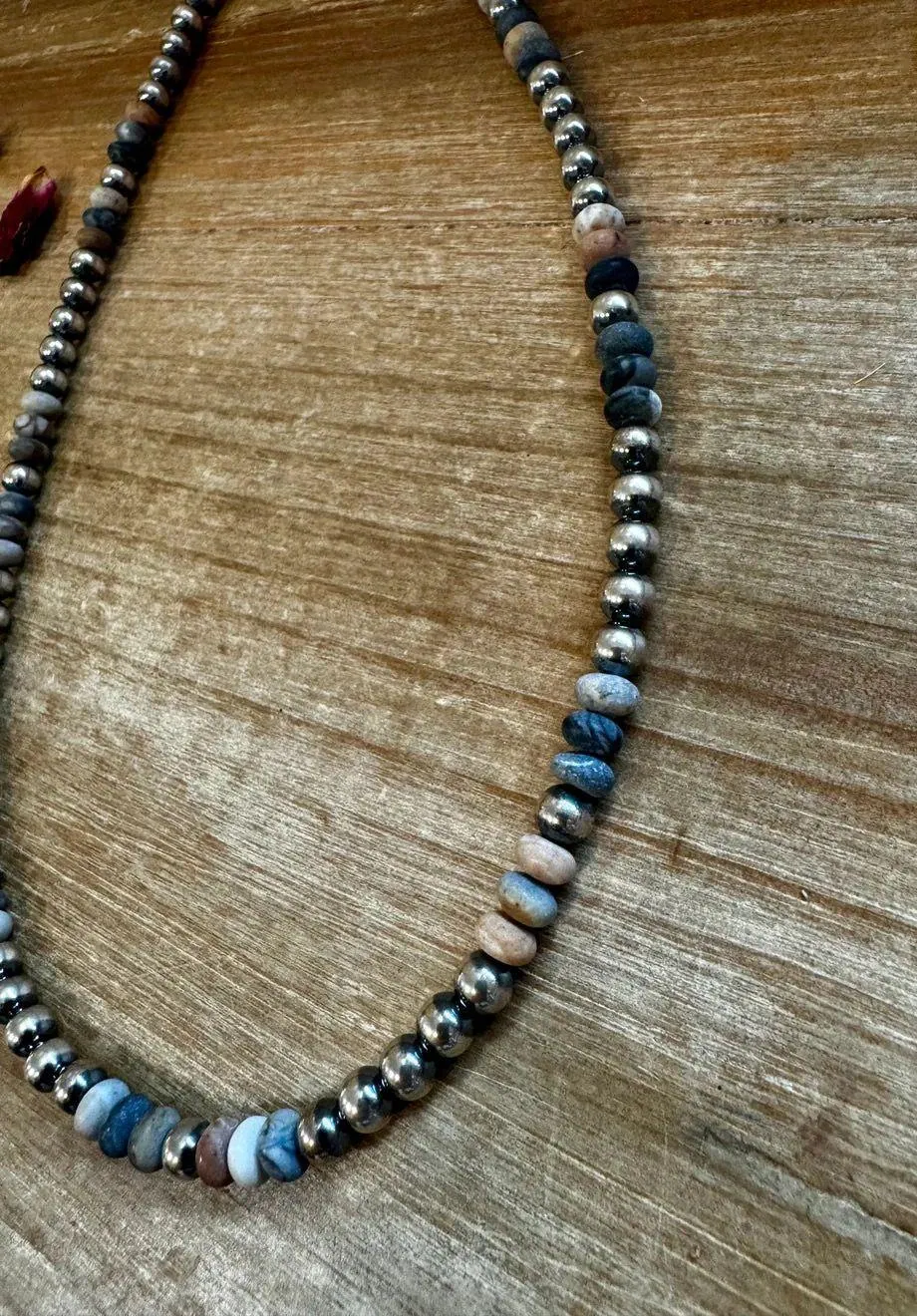 Silver Pearls Jasper Necklace - Image 2