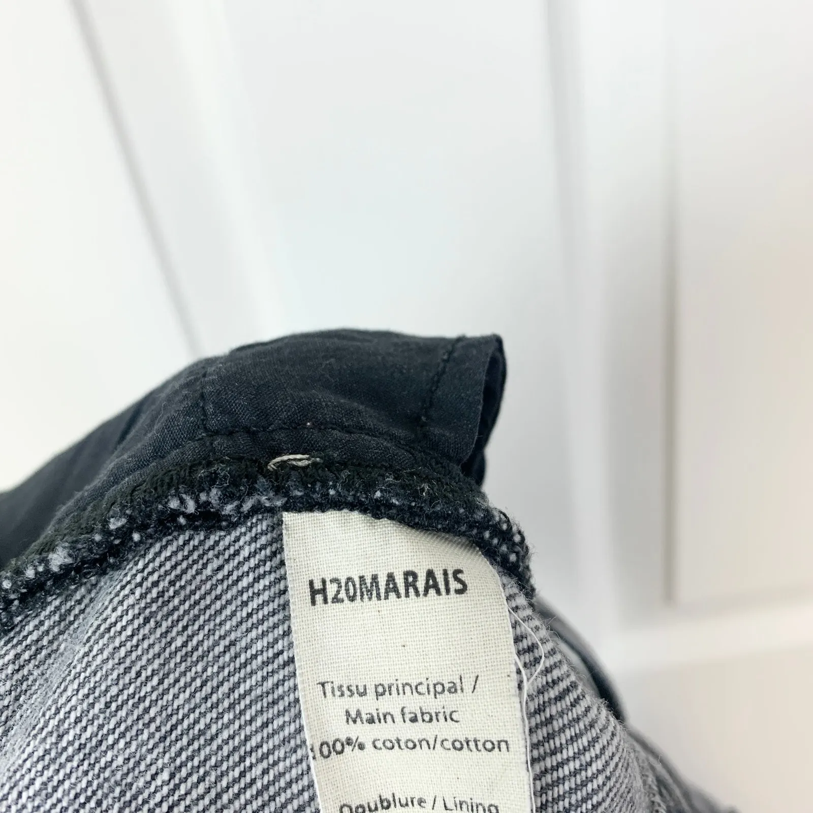 Rouje Paris Marais High Waisted Straight Leg Jean Black Vintage Wash 26 - Image 8