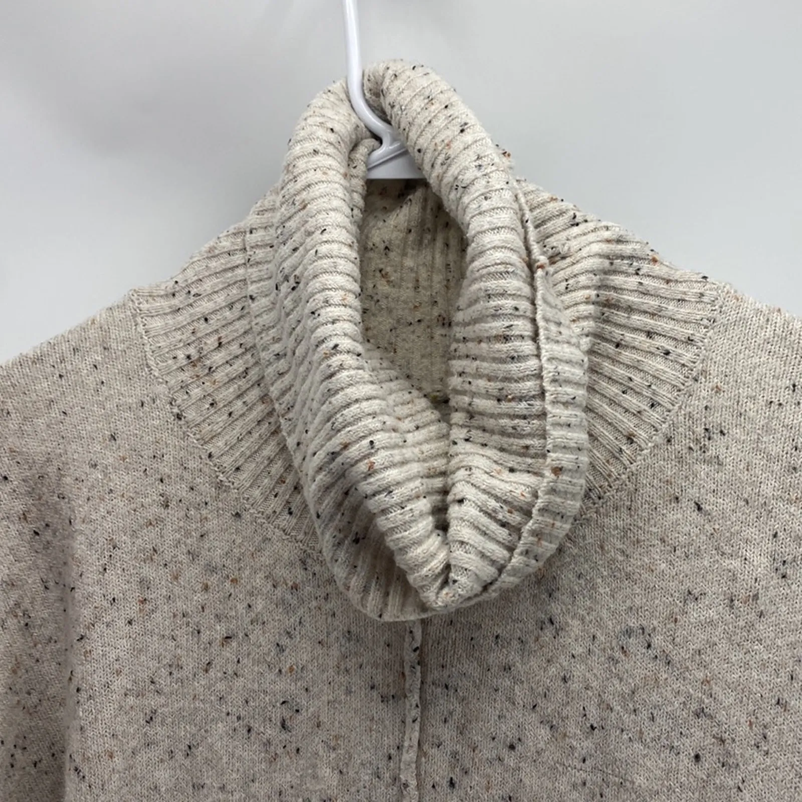 Ruby Moon Sweater cowl neck Oversize hi lo tunic cozy comfy boxy size S - Image 6