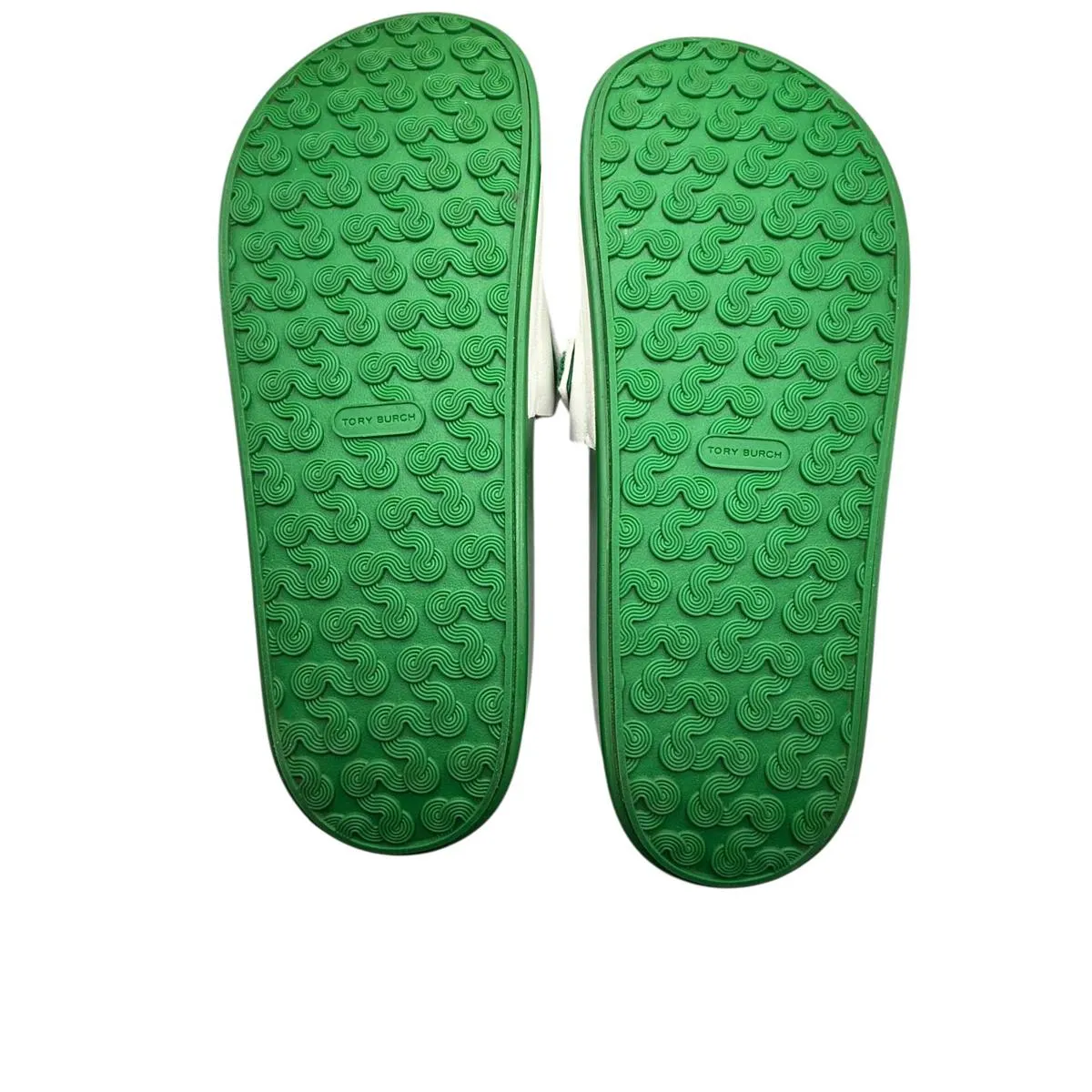 Tory Burch NWOT Green LOVE Slide Sandals Walk on Sunshine - Image 9