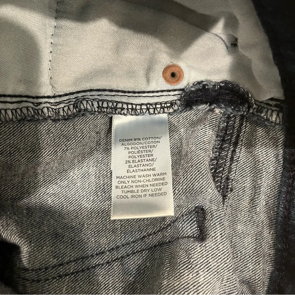 Ann Taylor Loft Dark Blue Jean Short w/ Tie Sides, Sz 4/27 - Image 13