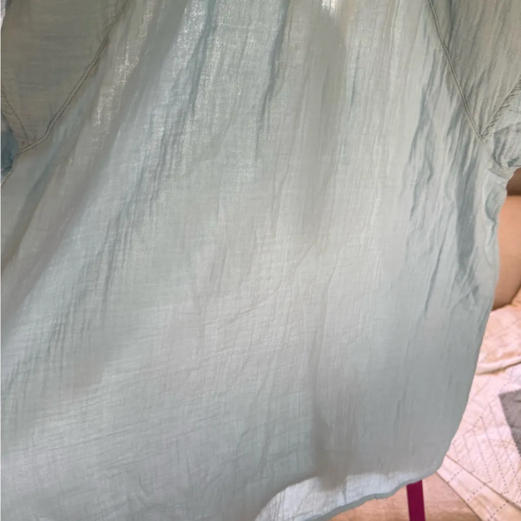 NWT Dylan Sky Blue Button-Up Top size small (runs bigger) - Image 5