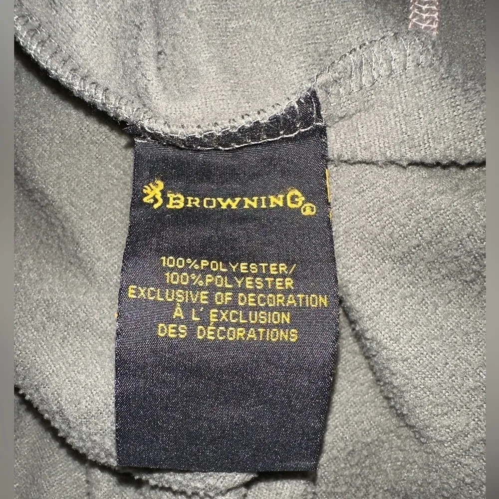 EUC Browning For Her Fleece Jacket Womens Sz Large gray  Long Sleeve Zip Closure - Image 6